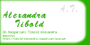 alexandra tibold business card